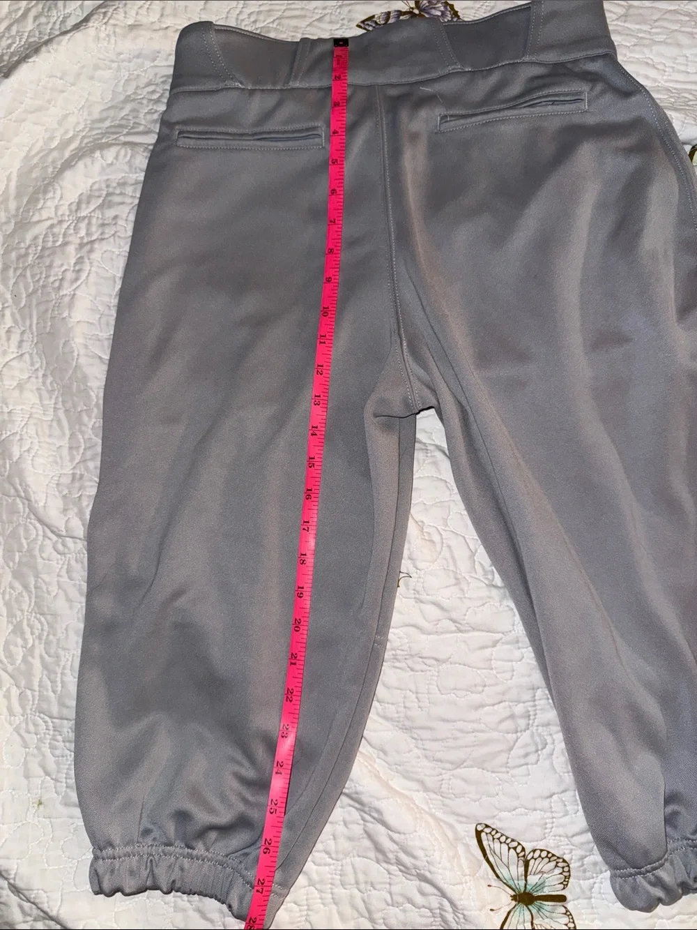 Gray Athletic Baseball Pants